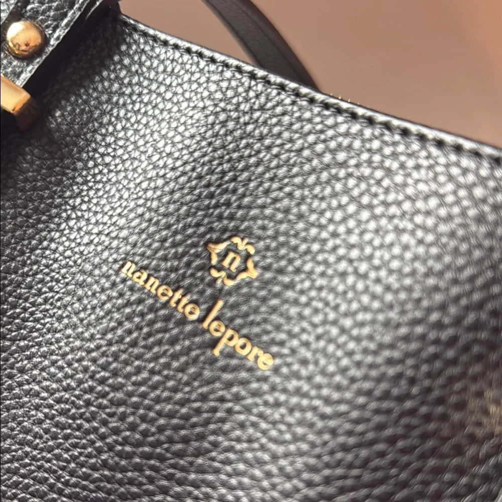 nanette lepore Black and Tan Crossbody Bag and Shoulder tote set - Picture 4 of 8